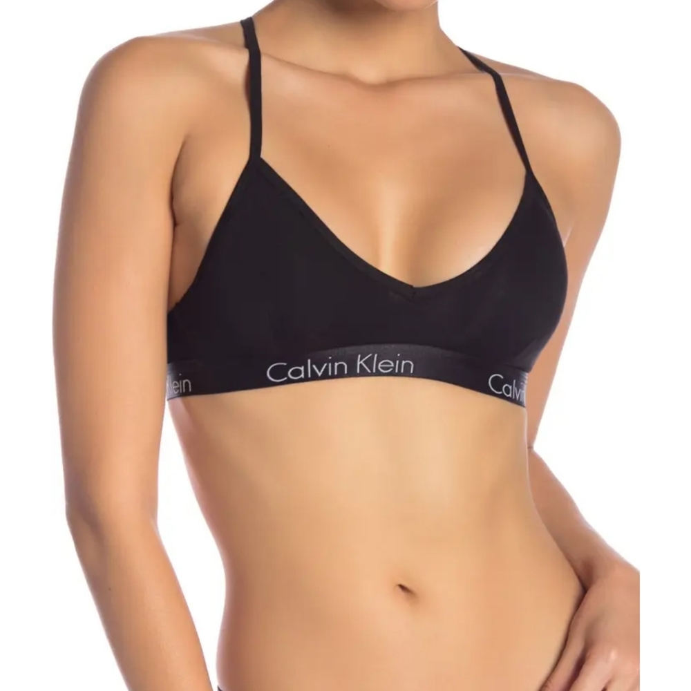 Calvin Klein V-Neck Racerback Bralette Size Large